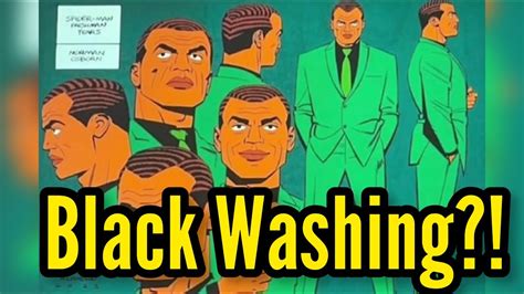 black washing white characters.